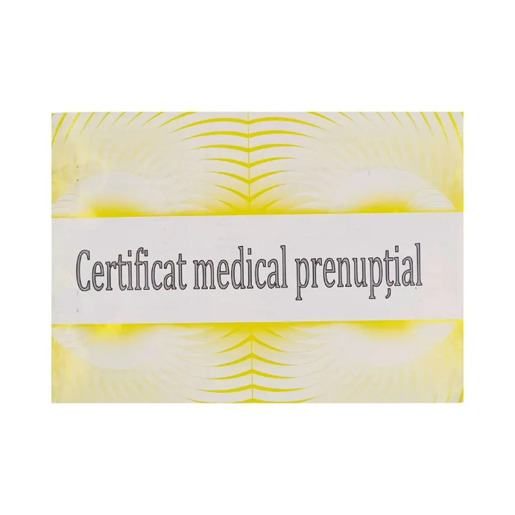 certificat medical prenuptial fata