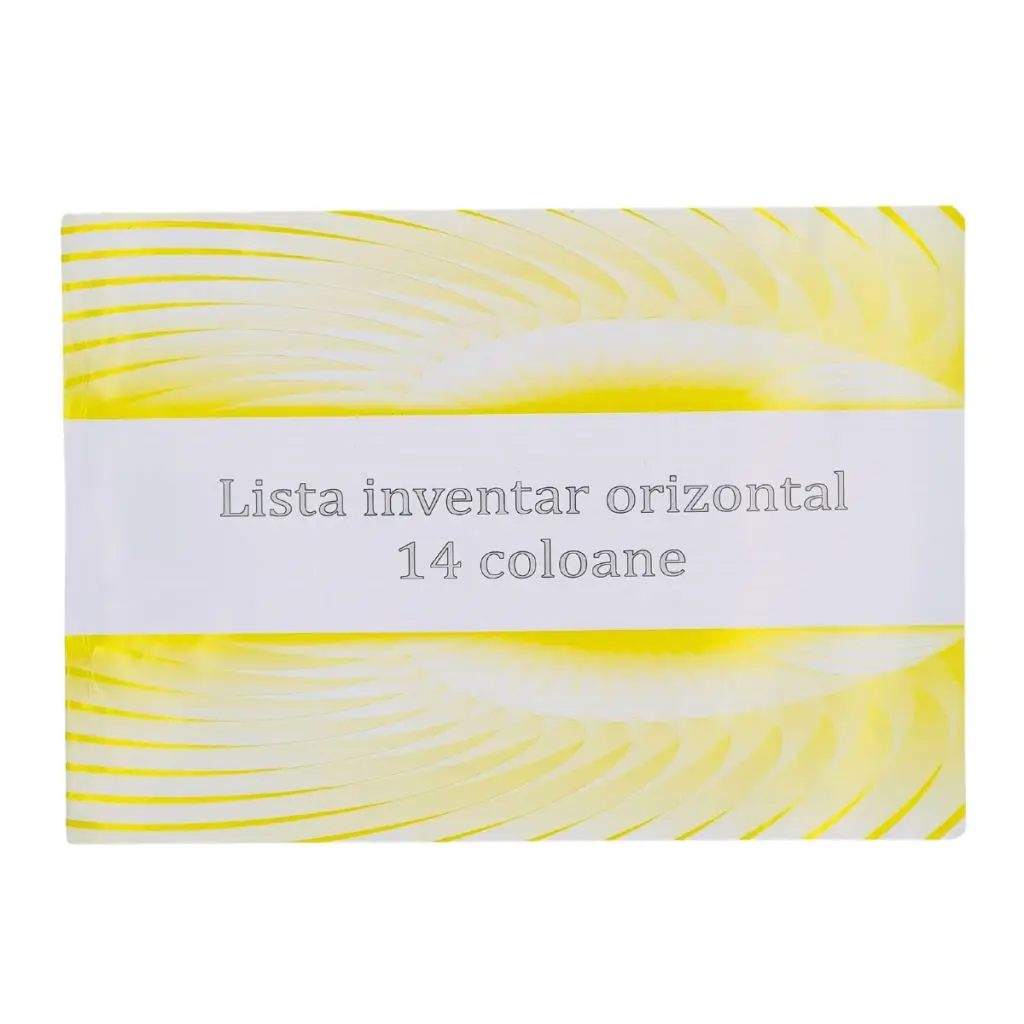 lista inventar orizontal 14 coloane fata