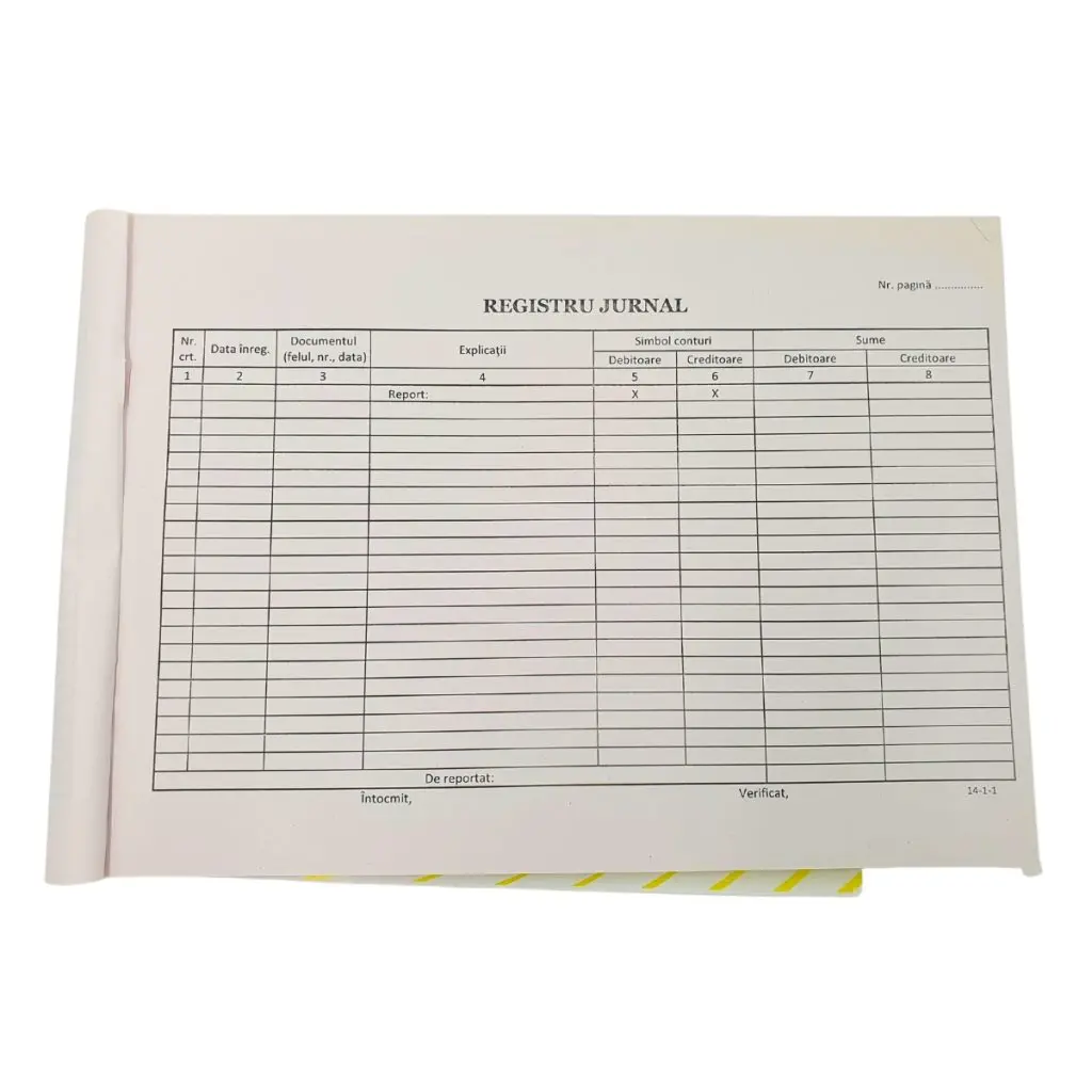 registru jurnal interior